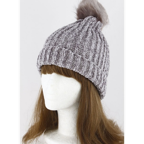 Women's Gray Beanie - Picture 1 of 5
